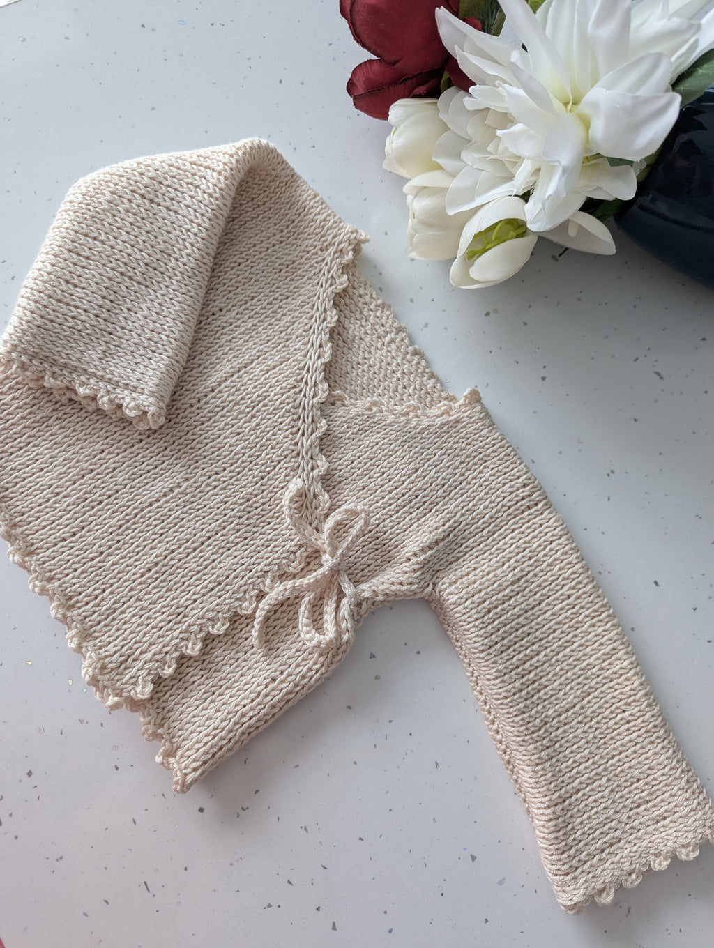 Tunisian Baby Kimono PDF Pattern