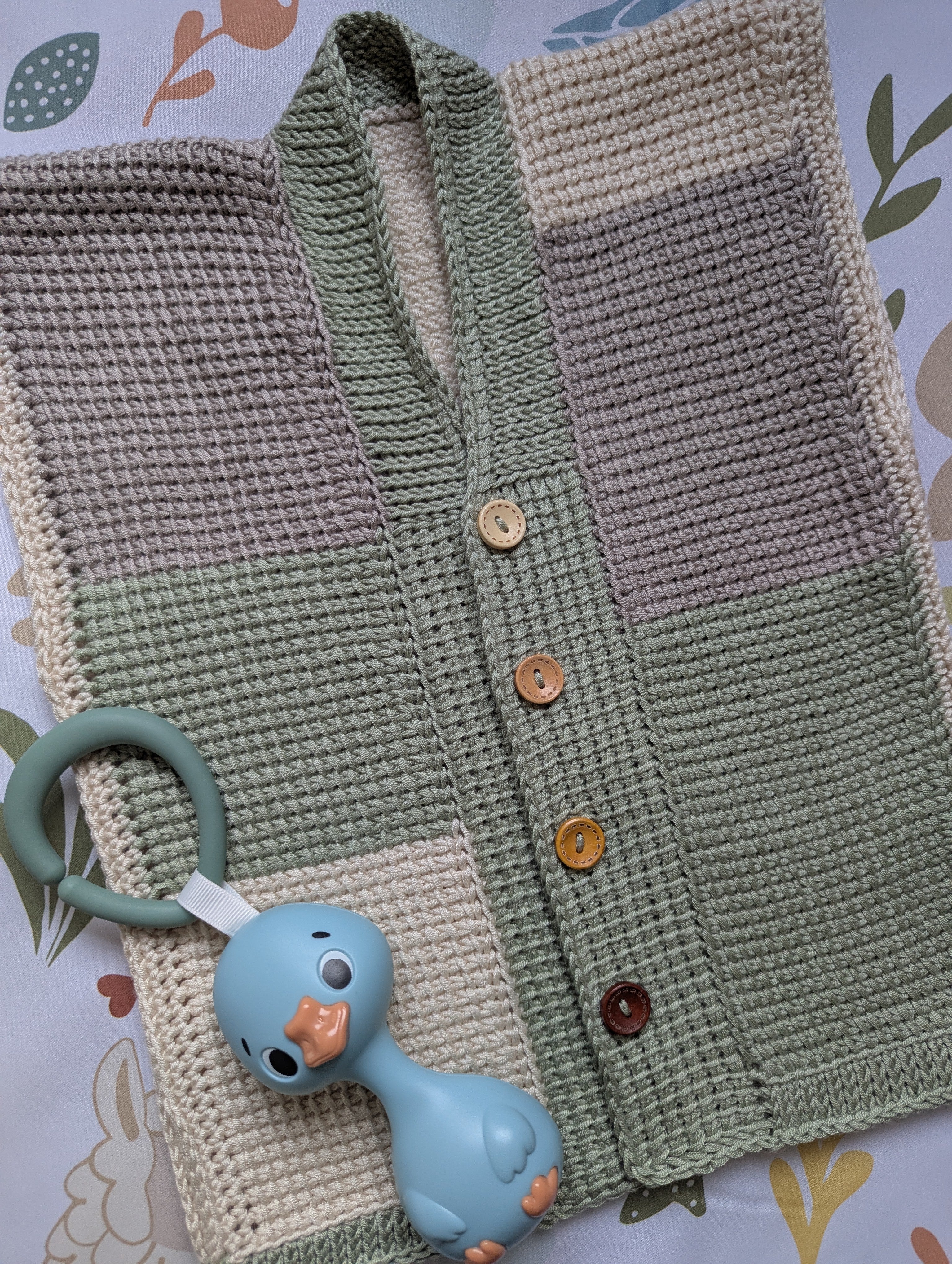 Tiny Block Vest PDF Pattern