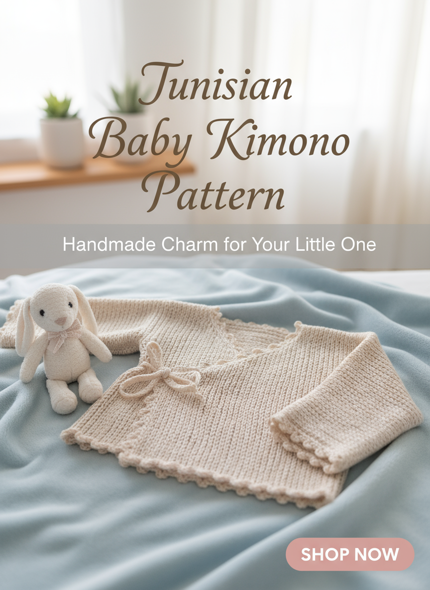 Tunisian Baby Kimono Banner